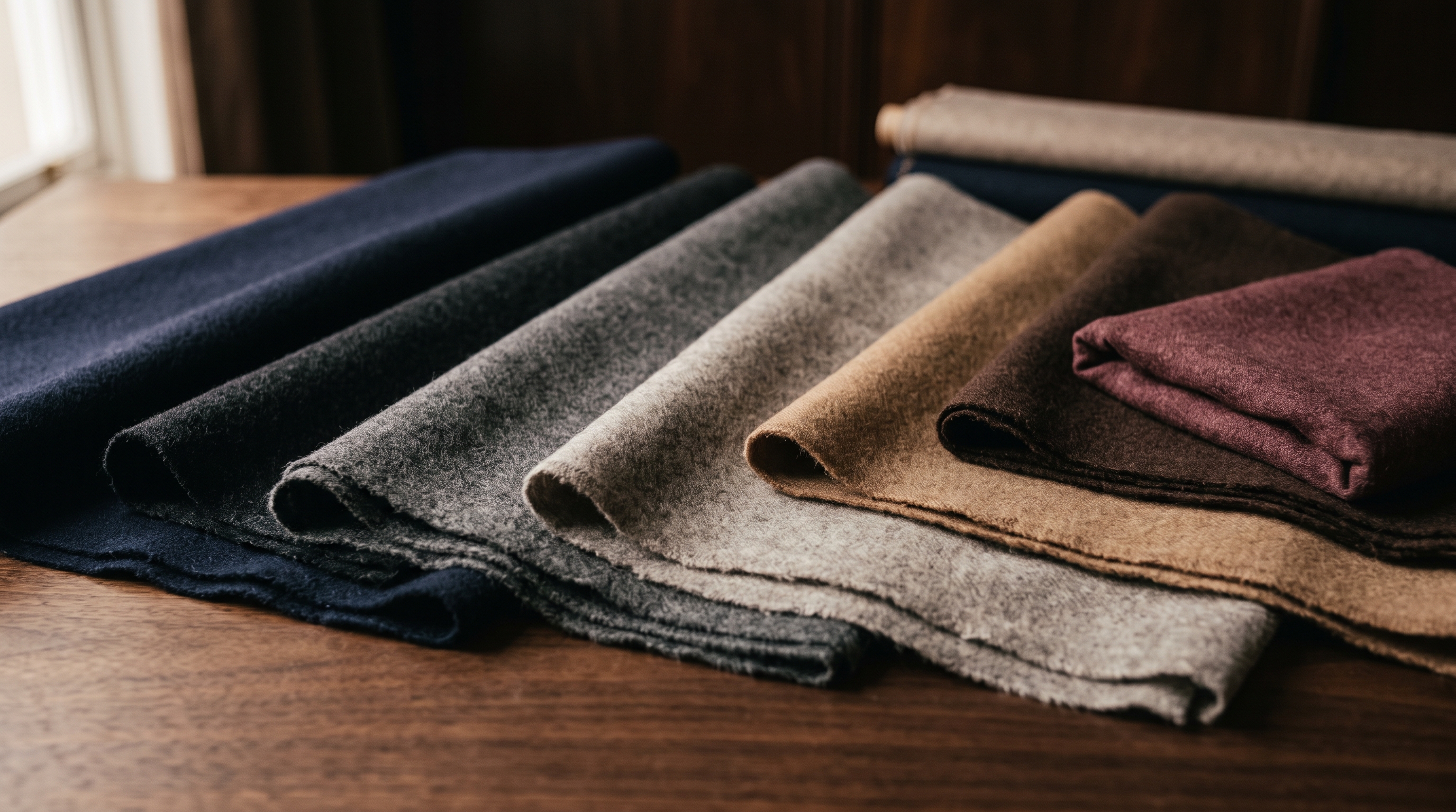 Telas de cashmere italiano en tonos de temporada